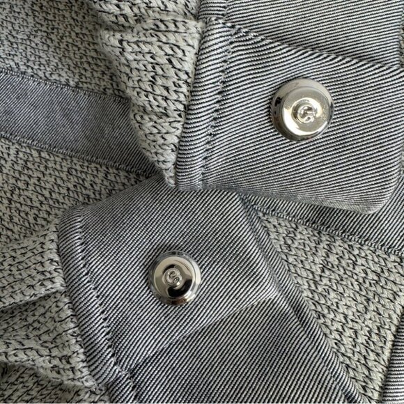 St. John Sport by Marie Gray Heathered Mixed Media Knit Jacket SIze Large - Picture 15 of 15